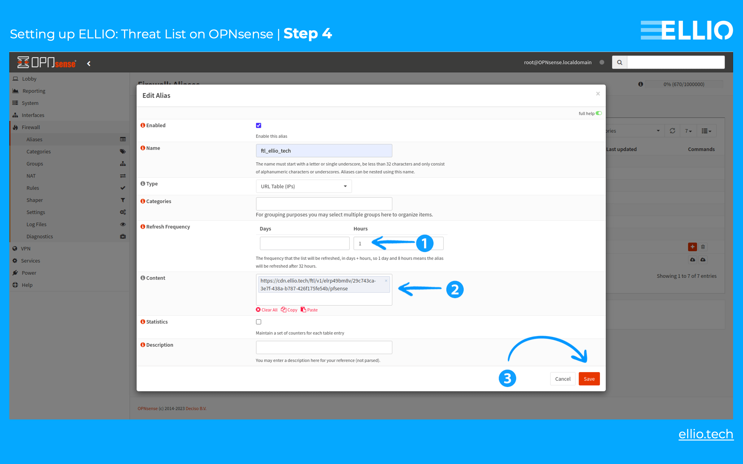 How to set up freaquency for IP blocking on OPNsense firewall.
