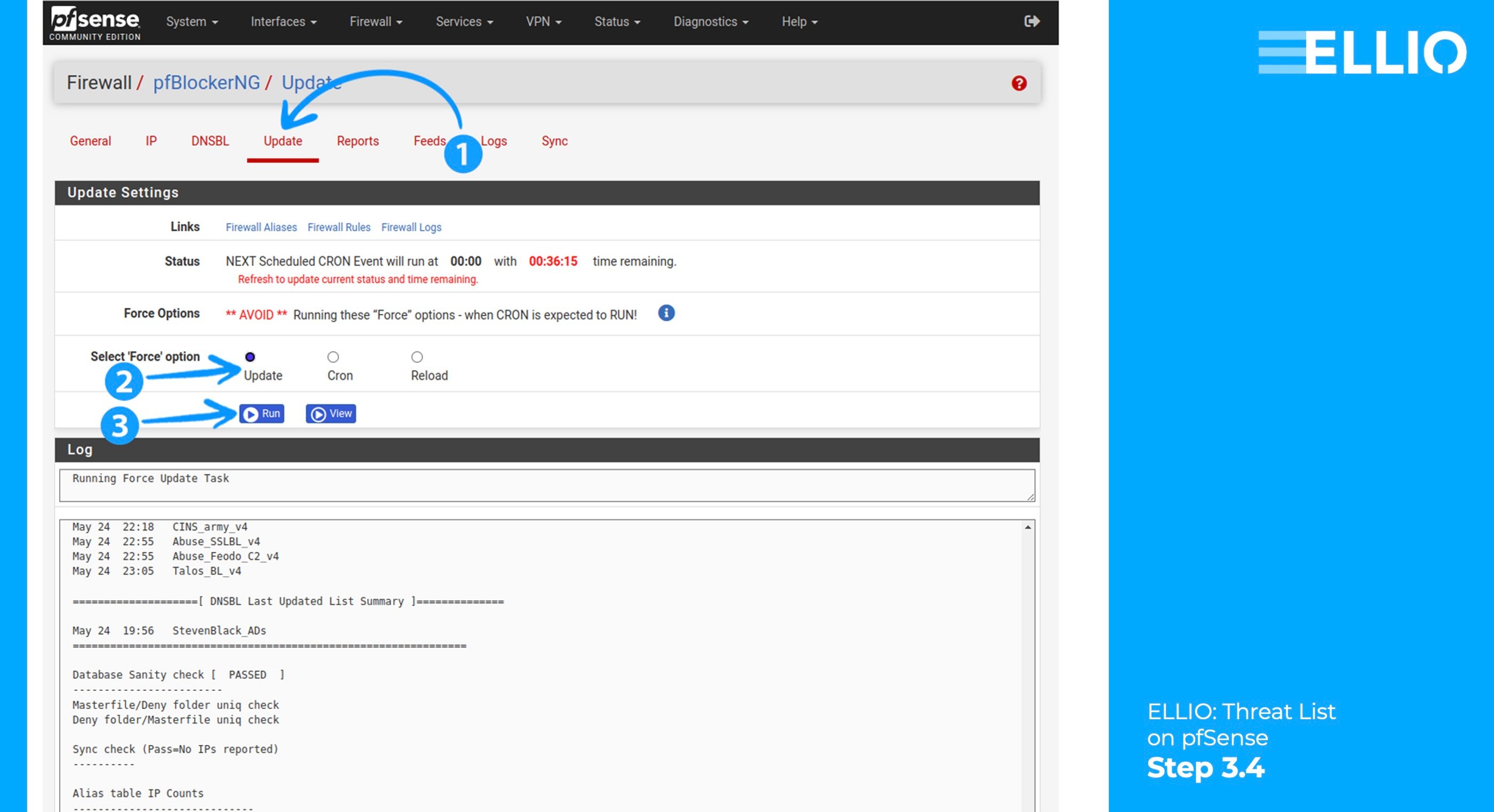 How set up external blocklist blacklist on firewall router pfSense.